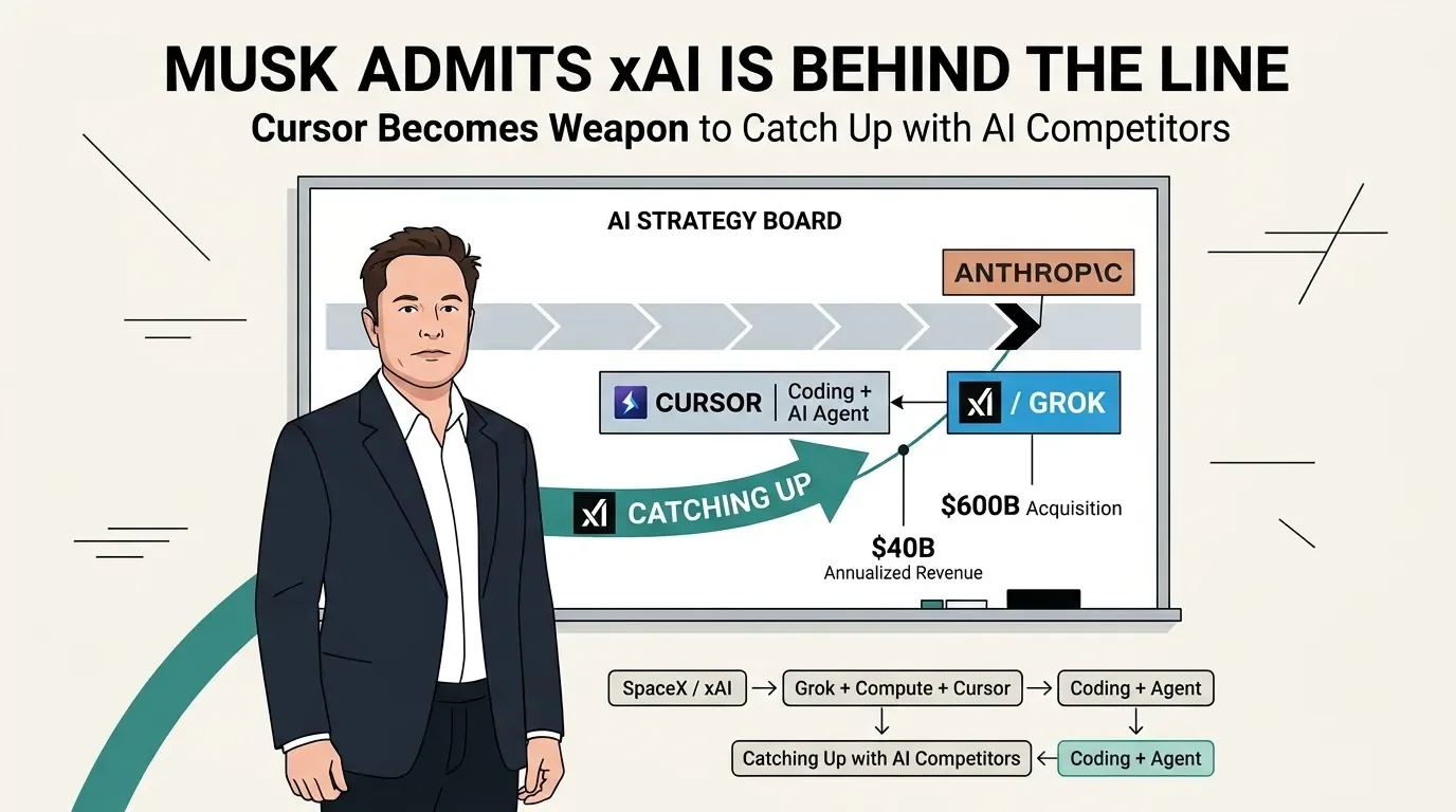 Elon Musk Ngaku Kalah dari Anthropic, Langsung "Bakar" $60 Miliar Buat Beli Cursor!