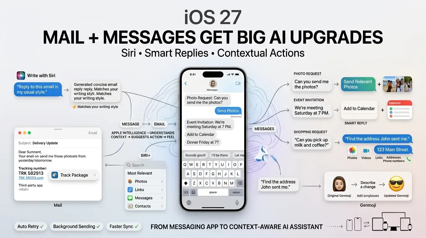 iOS 27 Rombak Habis Mail & Messages: Siri AI Akhirnya Pinter Beneran!