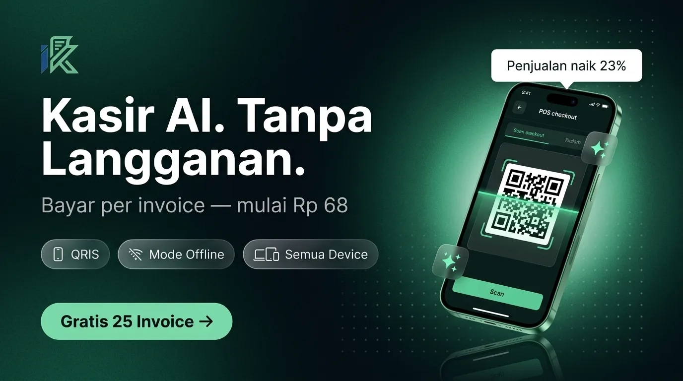 Kasir AI. Tanpa Langganan.