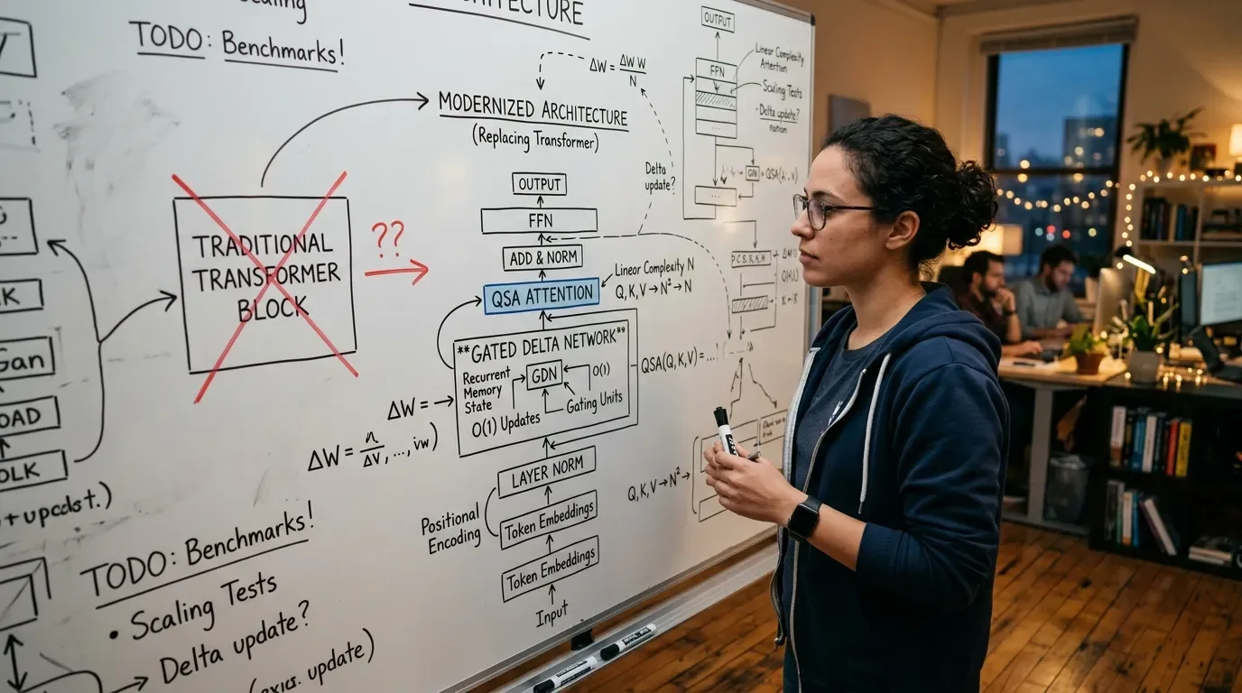 Developer examining architecture